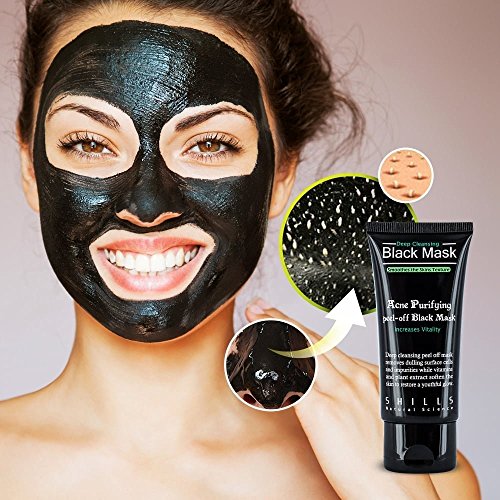 2x Black Mask Mitesserentferner Schwarze Maske Peel Off gegen Mitesser Blackhead Maske im Doppelpack • 2x 50ml • Mitesser Pickel Akne Entferner Gesichtsmaske Tiefenreinigung Gesichtspeeling • 100% Original Shills Produkt - 5