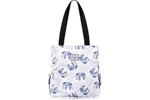 HAWEE Donna Borsa Tote con Zip Leggera Borsa a Tracolla Casual Borsa a Mano Moda Borsa a Spalla Grande Borsa della Spesa Impermeabile Borsetta per Viaggio Scuola Lavoro Quotidiano Vita Yoga Spiaggia