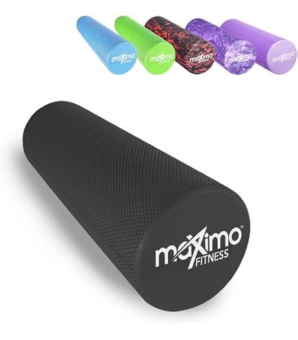 EVEREST FITNESS Rouleau De Massage En Mousse 60 Cm – Foam Roller Haut De Gamme Pour Soulager Dos, Jambes Et Fascias – Idéal Yoga, Pilates, Crossfit & Récupération Sportive