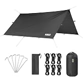 Haegs Tarp G&ouml;lgelik Tente, Taşınabilir &Ouml;rt&uuml; Branda &Ccedil;ok İşlevli Outdoor A&ccedil;ık Hava Kamp Seyahat Tente Branda G&uuml;neşlik Karavan T