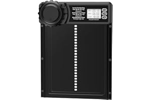 MASTERFUN Automatische Hühnerklappe Batterie, Elektrische Hühnerklappe mit Programmierbarem LCD-Bildschirm, Timer, Manuelle Modus, Hühnerklappe Automatisch Hühnertür, Intelligenter Einklemmschutz