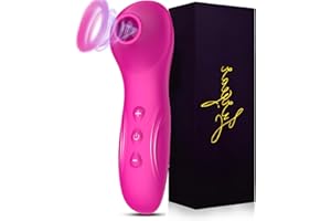 JURQEAR Vibradorador mujer juguetes eróticos para pareja sexuales con 10 modos de vibración & succión, Estimulador succionador de clítoris femenino vibradores mujer clítoris Impermeable
