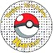 Produktbild Happy Birthday Pokemon Go 20,3 cm (20 cm) rund vorgeschnittenen Tortenaufleger