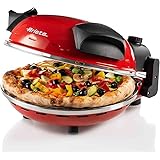 Ariete 909 Pizza 4' Minuti, Forno per pizza, 1200 W, 5 livelli di cottura, Temperatura Max 400°C, Rosso
