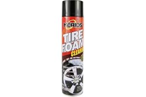Herios Tire Foam Cleaner, 650ml, Spray, Deep Clean
