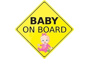 FAMKIT Decalcomanie per auto Baby ON Board Sticker Decalcomanie per auto Segni di sicurezza autoadesivi facili da installare impermeabili a lungo per durare