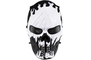 LEJUNJIE Lejie Tactiques Masque de Protection CS Masque de Squelette crâne Complet Airsoft Paintball de Airsoft