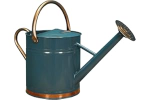 Selections Heritage Blue & Copper Colour Metal Watering Can (9 Litre)