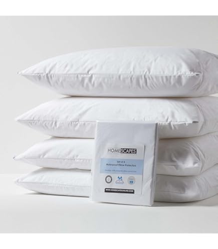 Lot De 4 Oreillers D'accent En Plumes De Canard – Newport-Layton – Blancs 18 Pouces