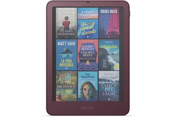 Amazon Kindle Colorsoft Signature Edition (última generación): más fino, con nuevo diseño de aluminio, pantalla a color de 7" y luz frontal autorregulable (32 GB, granate)