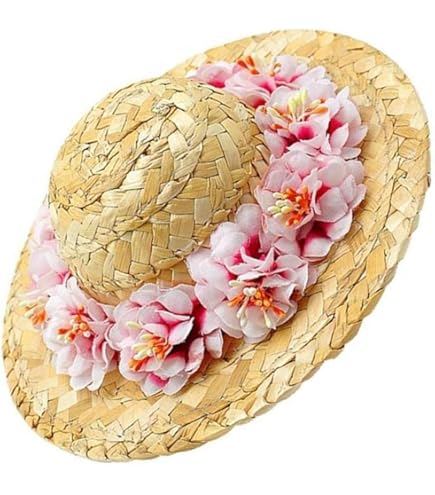 HEMOTON Mini Strohhut - Kleine Bastelhüte Für Puppen & Deko