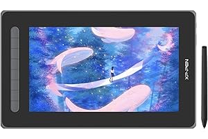 XP-PEN Artist 12 2nd Tableta Gráfica con Pantalla 127% sRGB, Tableta Dibujo Digital Lápiz con tecnología X3 Chip,Compatible con Windows, Mac Os, Chrome Os, Linux y Android, Negro