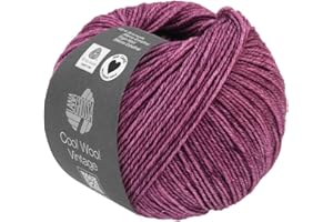 ‎LANA GROSSA LANA GROSSA Cool Wool Vintage | Merinoklassiker mit Ton-in-Ton Farbeffekt | Handstrickgarn aus 100% Schurwolle (Merino extrafein) | 50g Wolle zum Stricken & Häkeln | 160m Garn FB 7365