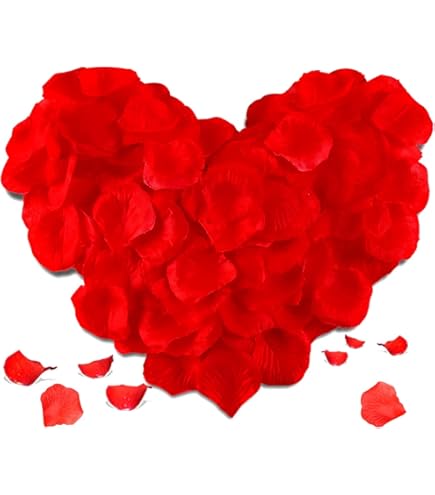 Petali Finti 5000 Petali Di Rosa Finti Rossi - Per Matrimoni, Decorazioni, Atmosfera Romantica Fiori Finti