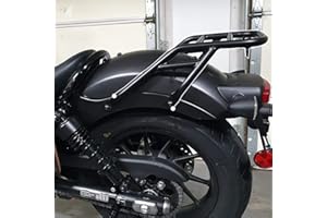 FATEXPRESS Motorcycle Black Steel Luggage Cargo Rack Carrier Mount Adapter Bracket Rear Fender Fairing for Rebel CMX 500 300 CMX500 CMX300 Rebel500 Rebel300 2017 2018 2019 2020 2021 2022 2023