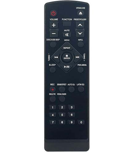 6710CMAQ05F Telecomando di Ricambio applicabile per LG Micro Hi-Fi System FA162-X0U FA162-D0U FA162 FA162-A0U