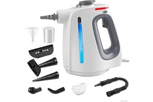 Forubar Handheld Pressurized Steam Cleaner with 9 pcs Accessories, Portable Steamer for Cleaning, Steam Cleaner for Home Use, Steamer for Cleaning Car, Furniture, Floor