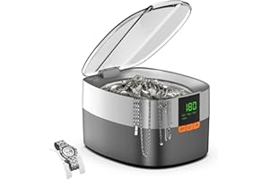 Ultraschallreinigungsgerät Ultraschallreiniger Ultraschallgerät KECOOLKE Sonic Cleaner mit digitalem Timer für Brillen, Ringe, Münzen, Fingerringe, Geld