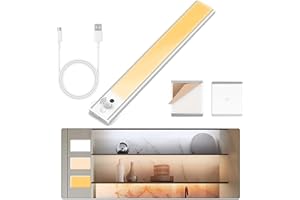 LXLQZXW 120 LEDs Under Cupboard Kitchen Lights, Dimmable Motion Sensor Wardrobe Lights,3 Color 3000K-6000K Under Cabinet Lights,Stick-on Closet Light for Closet Indoor