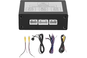 AKOZON Conmutador convertidor de cámara de Aparcamiento Inteligente para Coche, Interruptor de vídeo de Vista Trasera Frontal, Adaptador de Caja de Control de Canal