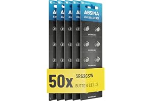 ABSINA AG4 LR66 knappcell - 1, 5V alkalisk knappceller läckagesäker