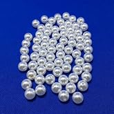 Benim Marifetlerim - Beyaz delikli inci Boncuk 6 mm 100 Gram