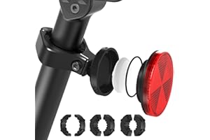 SUPMEGA Fahrradhalterung für AirTag, Fahrradreflektor mit Metallhalterung, Versteckter Diebstahlsicheres GPS-Tracker-Zubehör Wasserdichter AirTag-Halter für Fahrräder, E-Bikes und Roller