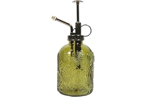 QAZIUY Glass Plant Mister Plant Mister Spray Bottle,7.6inch Spritzer Water Spray Bottle with Top Pump,Small Plant Sprayer Mister for Indoor Outdoor House Plant(Yellow)