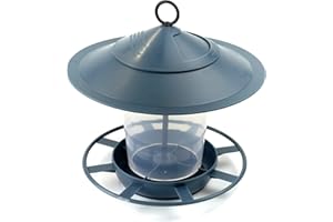etree Easy Clean Hanging Lantern Bird Feeder (2025 Design) - Prevent Disease & Protect Wildlife Midnight Teal Blue Pack of 1
