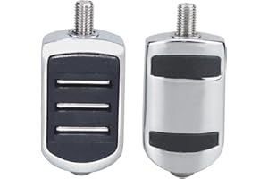ONETK Pair of Streamliner Style Shifter Pegs fits for Harley Davidson All models Road King Street Glide Sport Glide Electra Glide Iron 883 1200 XL1200 XL883 Softail touring Forty-Eight Fat Bob,Chrome