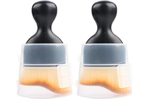 Encuryna Spazzola per dettagli auto, 2 pezzi, strumento di pulizia interno auto, setole morbide, spazzola per la rimozione della polvere, sporco, polvere, spazzole pulite per auto