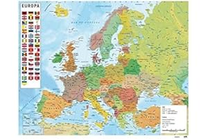 ‎GRUPO ERIK Grupo Erik Editores Karte von Europa – Mini Poster, 40 x 50 cm