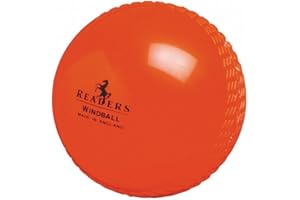 Readers Windball Cricket Ball, Orange - Senior & Junior