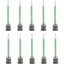 WestCH 16 Lot De 50 Buse Bi Composant Buses De Mélange Époxy à 16 Éléments Pour Aiguille AB Pistolet Adhésif, Mélangeur Statique, Pointe De Mélange En Résine Plastique