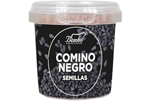 BEMBO QUALITÀ D'AUTORE Comino Negro Semillas Bembo 70 - Nigella Sativa, Utilizado en la preparación de postres, licores - Famoso en Asia por el pan Peshawari Naan
