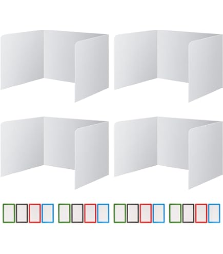 Operitacx Lot De 2 Séparateurs De Bureau En Plastique Pour