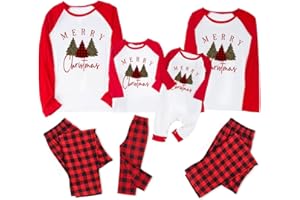 WOOD MEETS COLOR Weihnachtspyjamas für die Familie, Familienurlaubspyjamas im Set, Weihnachtspyjamas für Paare