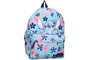 mybagstory - Sac à dos – Stitch - Bleu - Enfant - Ecole - Maternelle - Garderie – Primaire - Cartable Fille - 39 cm - Idée Cadeau