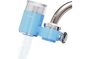 XNTONG - Water Filter Tap, Activated Carbon Fiber Water Filter System, For ​Home, Kitchen, Tap Water Filter, Faucet Water Filter Reduces Lead, Chlorine, Sand, Heavy Metals etc pollutants