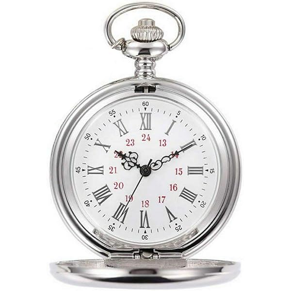 Catena Per Orologio Da Tasca Albert Double - Tono Argento - Con Fob E T-Bar - Fatta A Mano