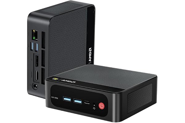 Beelink SER5 Mini PC, Mini Ordinateur avec AMD Ryzen 5 5500U (6C/12T jusqu'à 4.0Ghz), 16G So-DIMM DDR4 + 500G M.2 2280 NVMe SSD, 2500Mbps LAN, WiFi 6, BT 5.4, DP, HDMI, Type-C