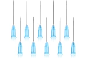 LINXIU Edelstahl Abgabe Tube für Nachfüllflüssigkeiten, Einzeln Verpackt, Nachfüllröhrchen für Industrie Klebstoff 60 Stück (23G-25MM)