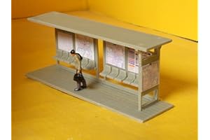 KREA MODELLISMO Stazione - Fermata Bus - pulmann - in Kit Scala H0-1:87 - Krea