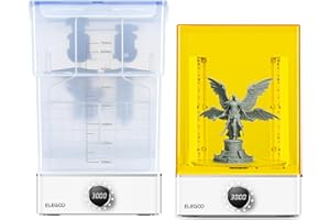 ELEGOO Mercury X Bundle mit Separater Wash and Cure Station, Waschen & Aushärten Maschine mit Max Waschgröße von 201x124x255mm für LCD/DLP/SLA 3D Resin Drucker Modelle einschließlich ELEGOO Saturn