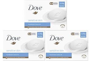 Dove Hypoallergenic Beauty Cream Bar 3 in-1 Cleanses, Moisturises and Nourishes Sulphate-Free Bath Soap for Soft and Smooth Skin, Specially Made for Sensitive Skin 2x90g, 3 Pack