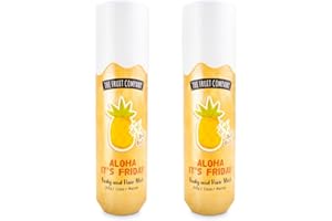 GOLOMINAS COMPANY Pack de 2 Body Mist and Hair The Fruit Company piña coco y mango – Fragancia Dulce y Fresca para Cuerpo y Cabello – Hidratación Ligera y Aroma Duradero – Perfecto para Uso Diario