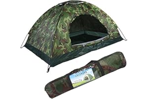 JADPES Camouflage Tent,Double Camping Tent Outdoor Camping,78.7x59.0x43.3 inch Outdoor Camouflage UV Protection Waterproof 2 PersonsTent for Travel Camping Hiking