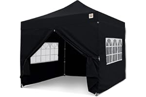 Gorilla Gazebo ® Pop Up 3x3m Heavy Duty Waterproof Commercial Grade Market Stall 4 Side Panels Leg Weights Pegs and Wheeled Carrybag
