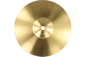 EASYBYMALL Piatti Splash Cymbal 8/10 pollici per batteria, finitura tradizionale in ottone, jazz Drum Salviette in ottone tradizionale (20,3 cm)