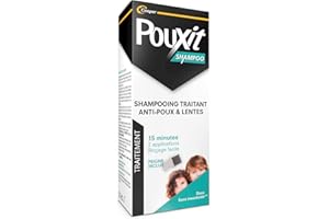 POUXIT - Shampooing anti-poux et lentes - Agit en 2 applications de 15 minutes1 - Traitement du cuir chevelu - 200 ml